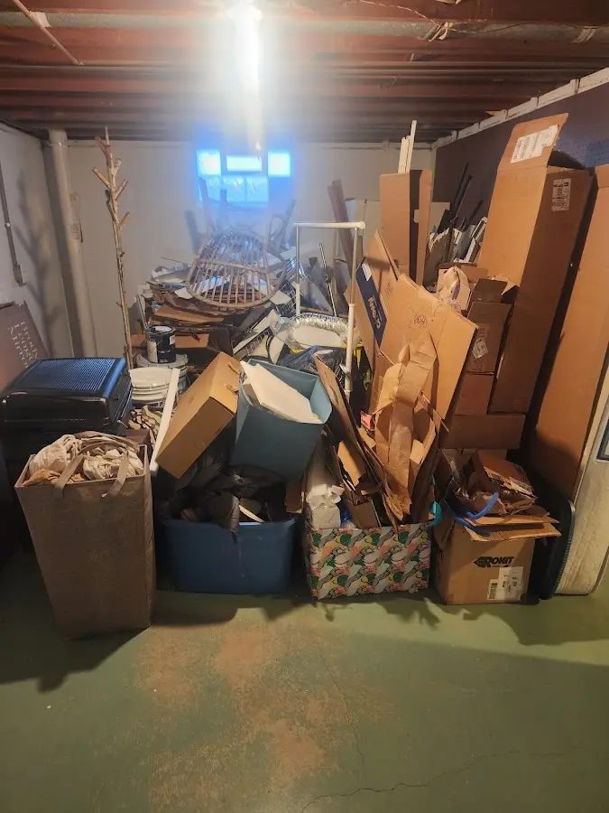 Roll-off dumpster container at job site for Yard Waste Dumpster Rental in Farmville